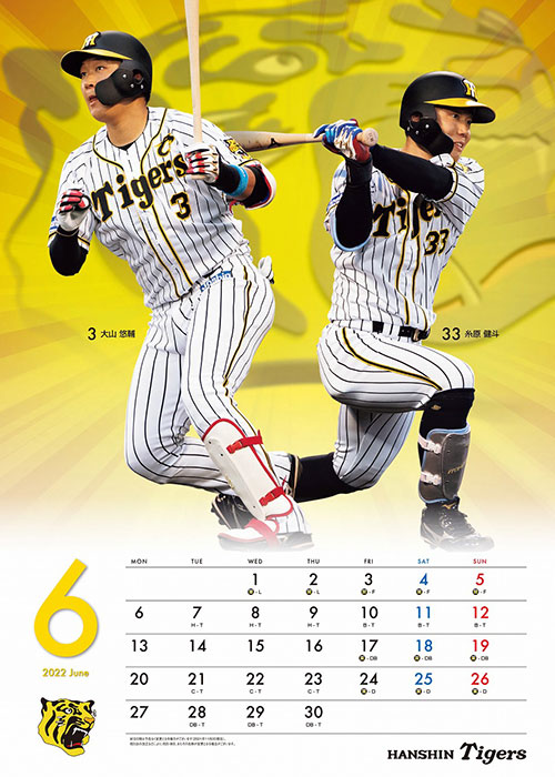 阪神タイガース大判カレンダー2022（壁掛けタイプ） | 阪神タイガース